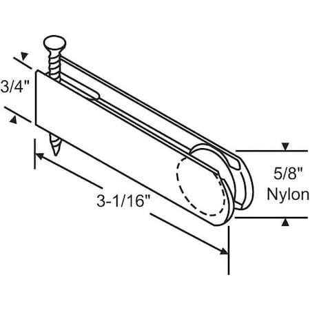 Strybuc Patio Screen Door Roller Assy. 10-401
